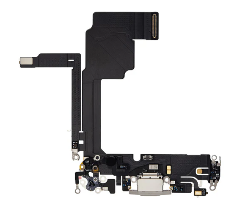 Charging Port for iPhone 15 Pro (Purple)-White Titanium Charging Port for iPhone 15 Pro (Purple)-White Titanium